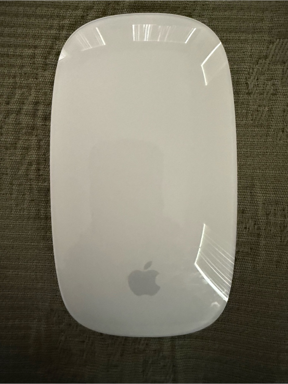 Apple Silver Wireless Magic Mouse with Black Grip Strips